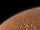 Mars' Valles Marineris Is Host to the Largest Canyons in the Solar System Photographic Print by  Stocktrek Images