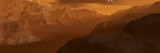 Illustration of the Maxwell Montes Mountain Range on the Planet Venus Photographic Print by  Stocktrek Images