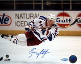 Brian Leetch Autographed In Air Photograph Photo