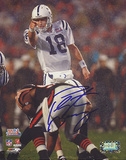 Peyton Manning Autographed SB XLI Audible Call Photograph Photo