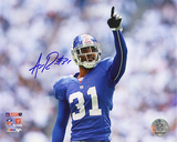 Aaron Ross Autographed Pointing vs Cowboys in Divisional Playoffs Photograph Photographie