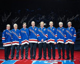 New York Rangers 8 Legends Multi Autographed Horizontal Photograph - LE Of 500 Photographie