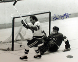 Bob Nystrom Autographed Game Winning Goal Celebration Photograph Photo