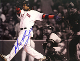 Manny Ramirez Autographed Sepia Tone Home Run vs. Yankees Photograph Photo