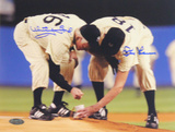 Whitey Ford/Don Larsen Yankee Stadium Final Game Scooping Dirt Horizontal Photo Photo