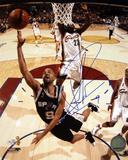 Tony Parker Autographed 2007 Finals Lay-up Photograph Photo