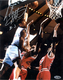 John Starks Autographed Close up Dunk Photo John Starks Autographed Close up Dunk Photo