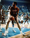 Kareem Abdul-Jabbar Autographed Bucks Vs. Braves Photograph Photo