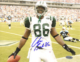 Chris Baker Autographed White Jersey Close Up Photo