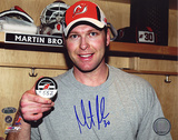 Martin Brodeur Pose With 552nd Puck Autographed Photo (Hand Signed Collectable) Photographie
