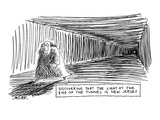 Discovering That The Light At The End Of The Tunnel Is New Jersey - New Yorker Cartoon Premium Giclee Print by Jack Ziegler