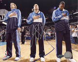 Jason Kidd First Game Back with Mavericks National Anthem Autographed Photo (H& Signed Collectable) Photographie