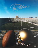 Rocky Bleier Autographed Notre Dame Stadium Photograph Photo