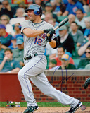 Jeff Franceour Hit Vs Cubs Autographed Photo (Hand Signed Collectable) Photographie