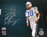 Peyton Manning Autographed SB XLI Walking Through the Tunnel Photograph Photo