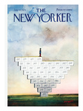 The New Yorker Cover - July 22, 1972 Premium Giclee Print by Saul Steinberg