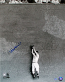 Stan Musial Autographed Catch Against the Wall Photograph Photo
