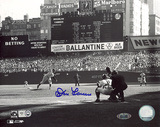 Don Larsen Autographed First Pitch Photograph Photo