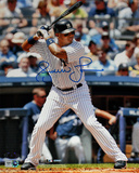Andruw Jones Autographed NY Yankees Home Jersey At Bat Vertical Photo Photo