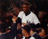 Dwight Gooden Autographed 'No Hitter 5-14-96' Yankees No Hitter Carry-Off Horizontal Photograph Photo