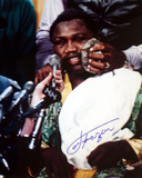 Joe Frazier Autographed Ice Pack Interview Photograph Photo