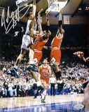 John Starks w/ Cartwright Dunk Autographed Photo (Hand Signed Collectable) Foto