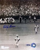 Bobby Thomson Autographed Photograph with Jackie Robinson Photographie