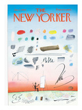 The New Yorker Cover - January 11, 1969 Premium Giclee Print by Saul Steinberg