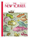 The New Yorker Cover - August 28, 1971 Premium Giclee Print by Edward Koren