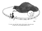 "It seems some days like I make a little progress, then other days it seem…" - New Yorker Cartoon Premium Giclee Print by George Booth
