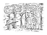 'You fellas wanna shoot some hoop instead?' - New Yorker Cartoon Premium Giclee Print by David Sipress