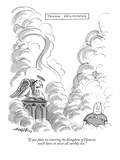 "If you plan on entering the Kingdom of Heaven, you'll have to sever all e…" - New Yorker Cartoon Premium Giclee Print by Henry Martin