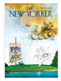 The New Yorker Cover - March 27, 1971 Premium Giclee Print by Saul Steinberg