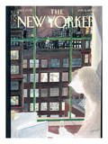 The New Yorker Cover - January 6, 2003 Premium Giclee Print by Jean-Jacques Sempé