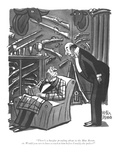 "There's a burglar prowling about in the Blue Room, sir. Would you care to…" - New Yorker Cartoon Premium Giclee Print by Peter Arno