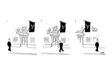 Man passing entrance to Yale Club, removes his hat as a salute. - New Yorker Cartoon Premium Giclee Print by Mischa Richter