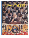 The New Yorker Cover - January 25, 1993 Premium Giclee Print by Edward Sorel