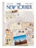 The New Yorker Cover - September 17, 1966 Premium Giclee Print by Saul Steinberg