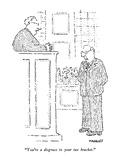"You're a disgrace to your tax bracket." - New Yorker Cartoon Premium Giclee Print by Robert Mankoff