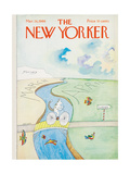 The New Yorker Cover - March 26, 1966 reproduction procédé giclée par Saul Steinberg