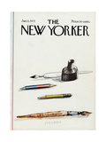 The New Yorker Cover - January 6, 1975 Lámina giclée por Saul Steinberg The New Yorker Cover - January 6, 1975 Lámina giclée por Saul Steinberg