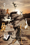 Yoga-Dogs Canyon Poster