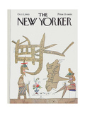 The New Yorker Cover - October 12, 1963 reproduction procédé giclée par Saul Steinberg
