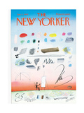 The New Yorker Cover - January 11, 1969 Lámina giclée por Saul Steinberg The New Yorker Cover - January 11, 1969 Lámina giclée por Saul Steinberg