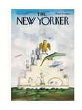 The New Yorker Cover - November 11, 1967 reproduction procédé giclée par Saul Steinberg