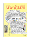 The New Yorker Cover - October 18, 1969 Reproduction procédé giclée par Saul Steinberg