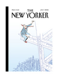 The New Yorker Cover - January 7, 2008 Giclee-trykk av Istvan Banyai