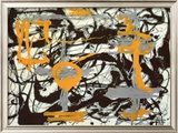 Yellow, Grey, Black Posters by Jackson Pollock