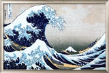 The Great Wave at Kanagawa (from 36 views of Mount Fuji), c.1829 Art by Katsushika Hokusai