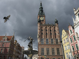 The Neptune Fountain in Gdansk's Main Thoroughfare, the Royal Way Photographic Print by Keenpress 